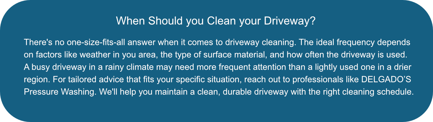 When Should you Clean your Driveway?